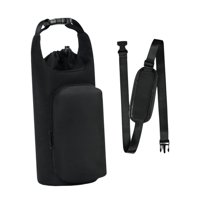 Ioensy - Bolsa Para Transportar Botellas De Agua, Fácil De Usar, Para Viajes, Caminatas Y Picnics, Color Negro