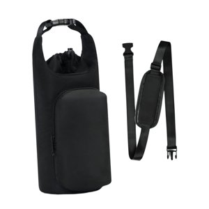 Ioensy - Bolsa Para Transportar Botellas De Agua, Fácil De Usar, Para Viajes, Caminatas Y Picnics, Color Negro