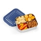 thumbnail image 2 of LunchBots Contenedor de snacks mediano Quad de acero inoxidable azul, 2 of 9