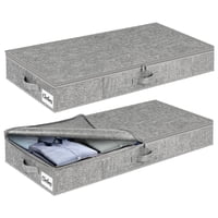 Contenedores De Almacenamiento Para Debajo De La Cama Kukikan Slim, 33,5 X 15,8 X 11,4 Cm