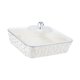 thumbnail image 2 of Bandeja Para Servir Con Tapa, Decoración Del Hogar, Bandeja De Frutas Para Eventos, Bodas, Cumplea?os, Blanco, Plateado, Grande, 2 of 5