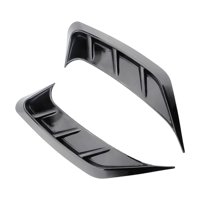 Ioensy - 2X Faros Delanteros De Coche, Cejas Universales, Cubierta Embellecedora De Cejas Para Auto B, Negro