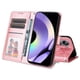 thumbnail image 2 of Funda tipo cartera FOXDOCK para Realme 10 Pro 5G , diseño girasol en relieve, cuero PU, cierre magnético, soporte y tarjetero, 2 of 5