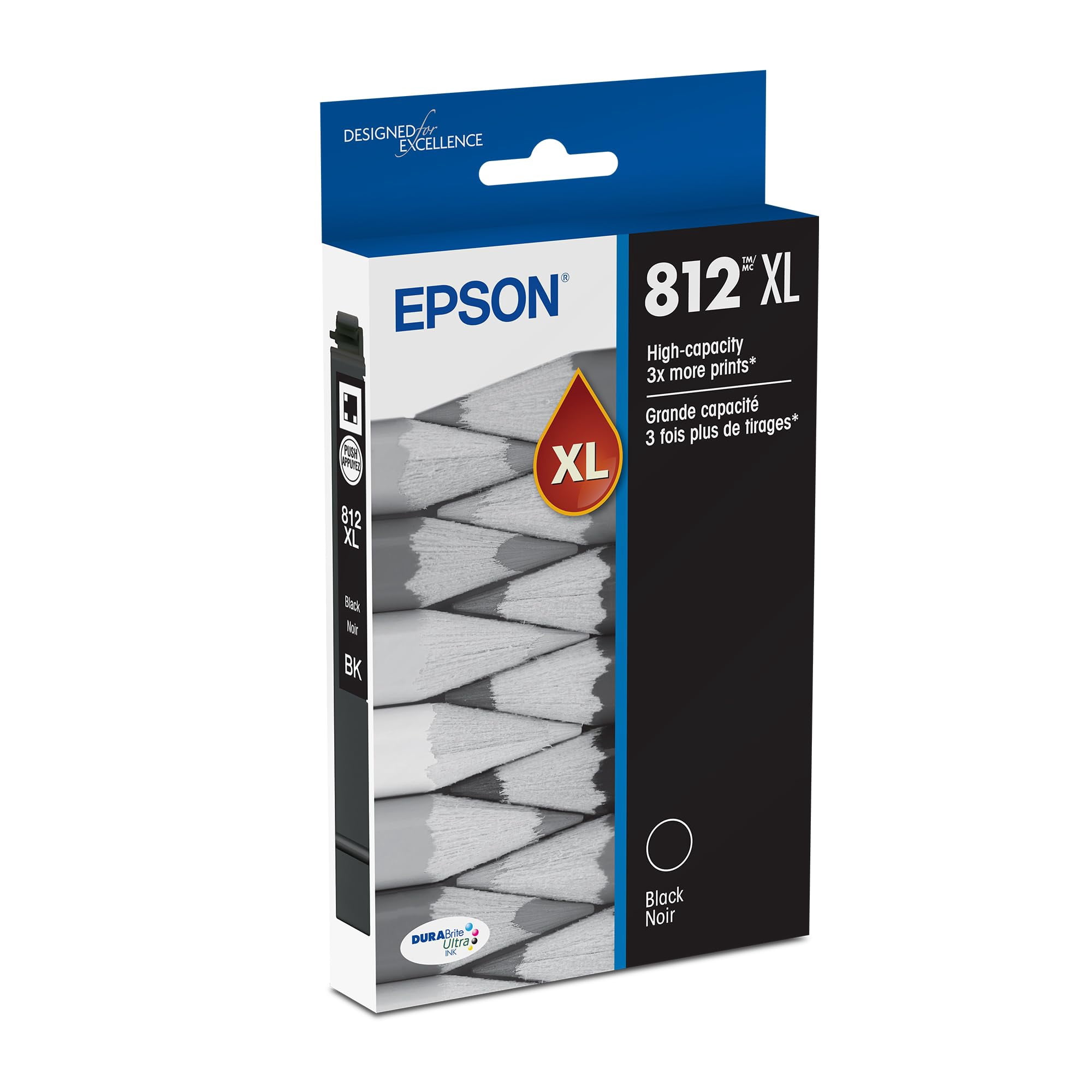 Cartucho De Tinta Epson 812 Durabrite Ultra High Capacity Negro