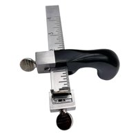 Magideal - Herramienta De Corte De Cuero, Cortador De Correa De Cuero, Herramienta Manual Para Artesanía De Cuero, Mango De Aluminio, Accesorios De Artesanía De