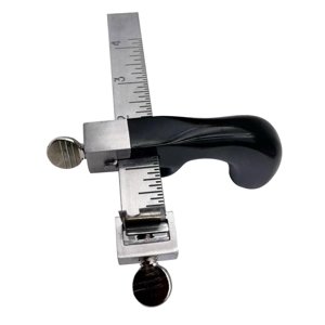Magideal - Herramienta De Corte De Cuero, Cortador De Correa De Cuero, Herramienta Manual Para Artesanía De Cuero, Mango De Aluminio, Accesorios De Artesanía De