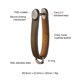 thumbnail image 5 of Llavero orbitkey organizador de cuero color Marrón Roble, 5 of 9