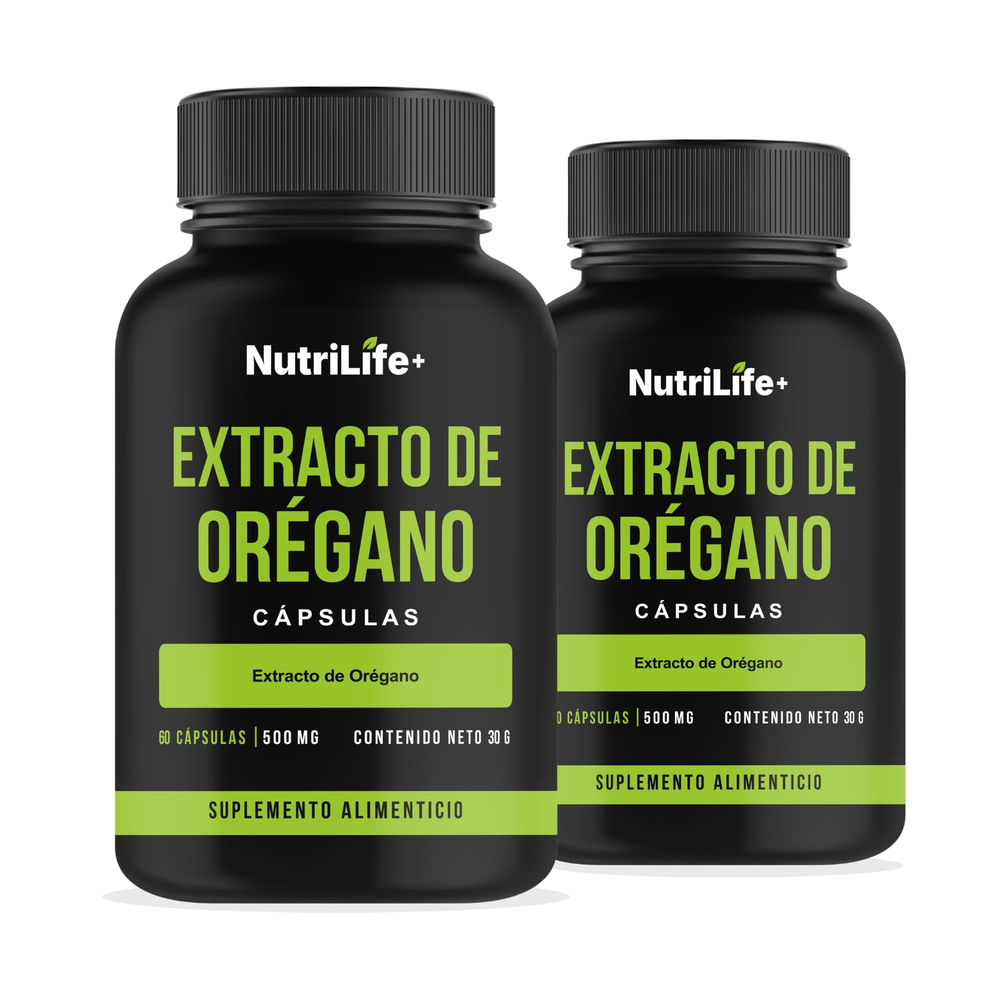 Pack 2 Extracto De Orégano 500mg Nutrilife+ 120 Capsulas Sin Sabor
