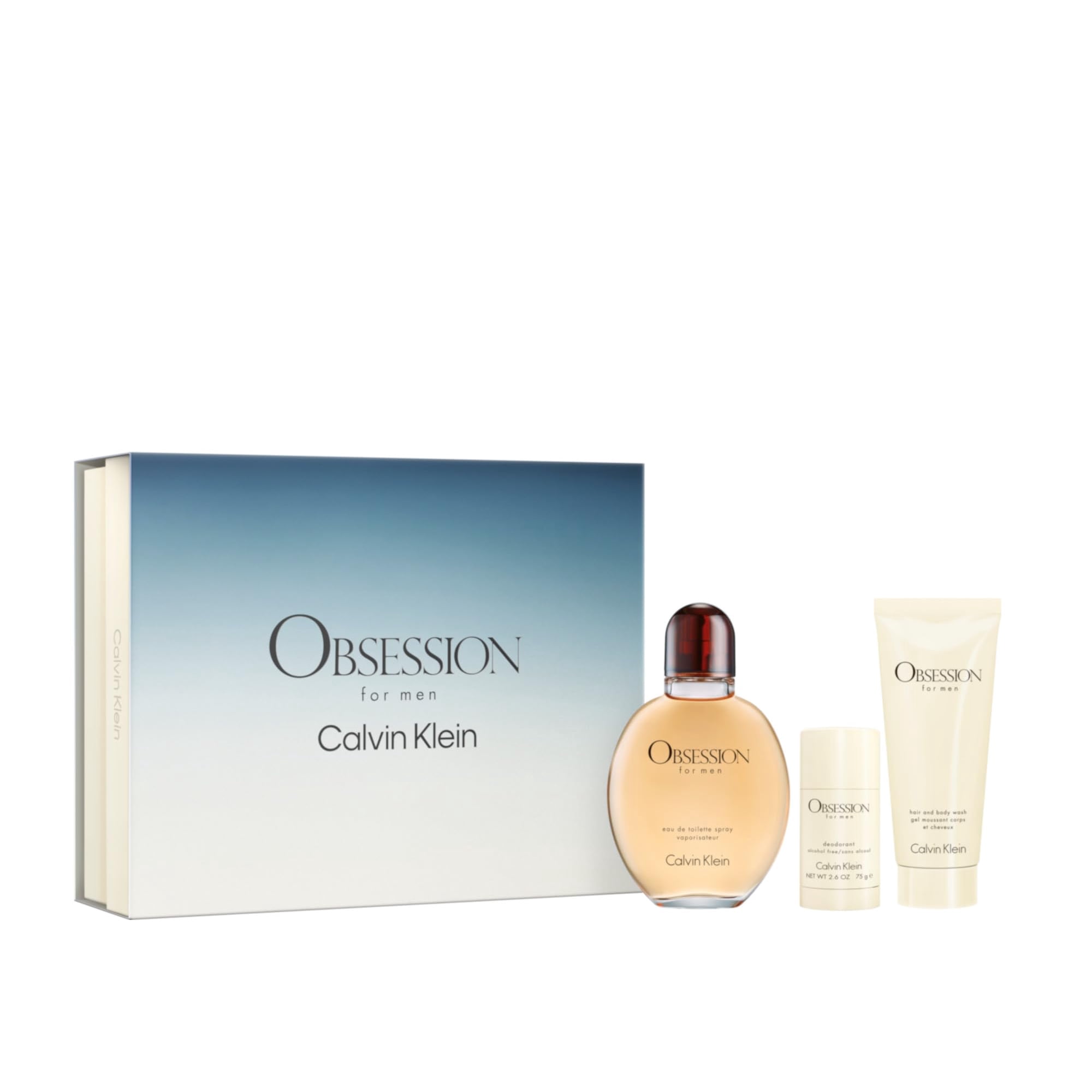 Set De Eau De Toilette Perfume Calvin Klein Obsession Para Hombre
