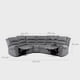 thumbnail image 3 of Sofá Seccional Reclinable Moderno Gris 5 Cuerpos + Consola Castle, 3 of 14
