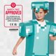 thumbnail image 5 of Disguise Disguise Armor Deluxe Minecraft Blue Small (4-6) para niños, 5 of 7