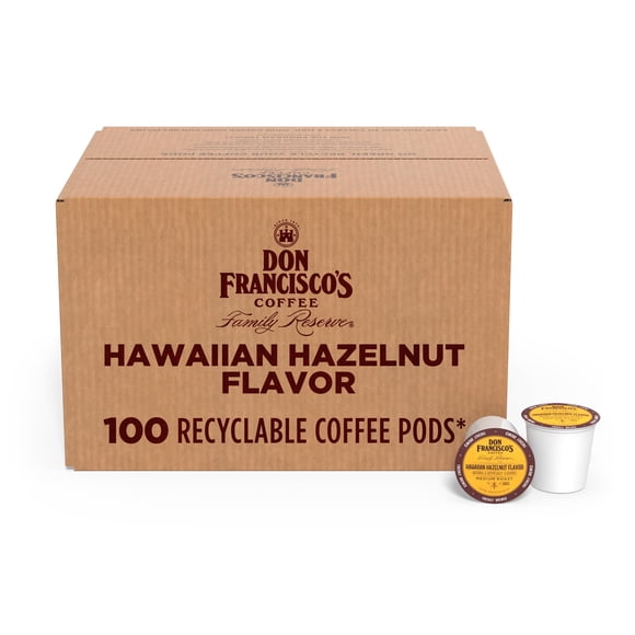 Cápsulas de café Don Francisco's Hawaiian Hazelnut 100 K-Cup, 100% arábica