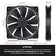 thumbnail image 2 of Ventilador Noctua NF-A20 PWM Chromax.Black.Swap 200x30 mm para escritorio, 2 of 8