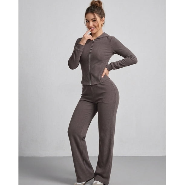 Set Urban Mujer Invierno Palazzo Gorro Estilo Moderno - ZL042