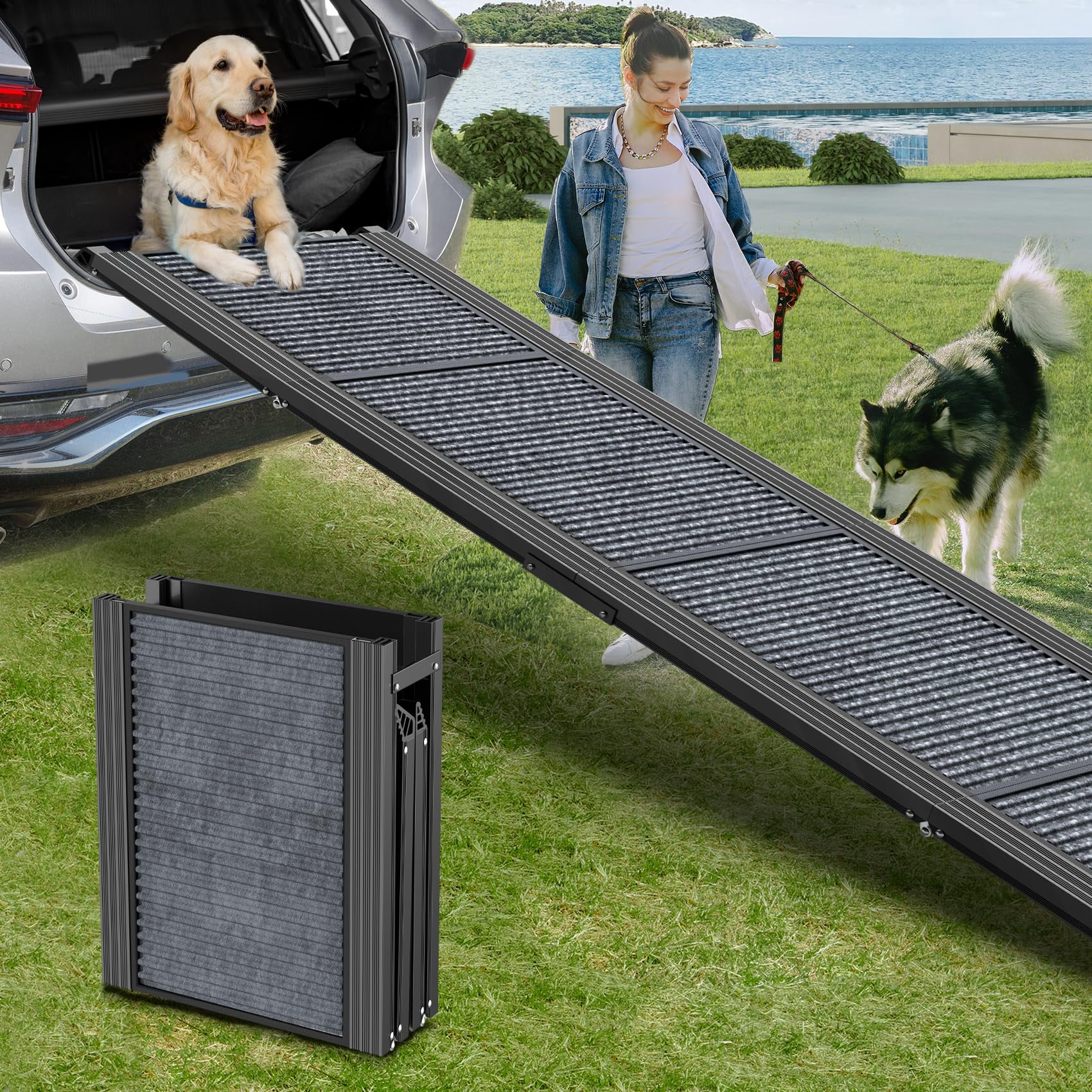 Herccreta Wigge - Peluca Para Perros Herccreta Mejorada 180 Cm De Largo X 50 Cm De Ancho