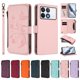 thumbnail image 3 of Funda Cartera Mariposa para [Xiaomi Poco F6 Pro] con Soporte y Cremallera Rosa, 3 of 6
