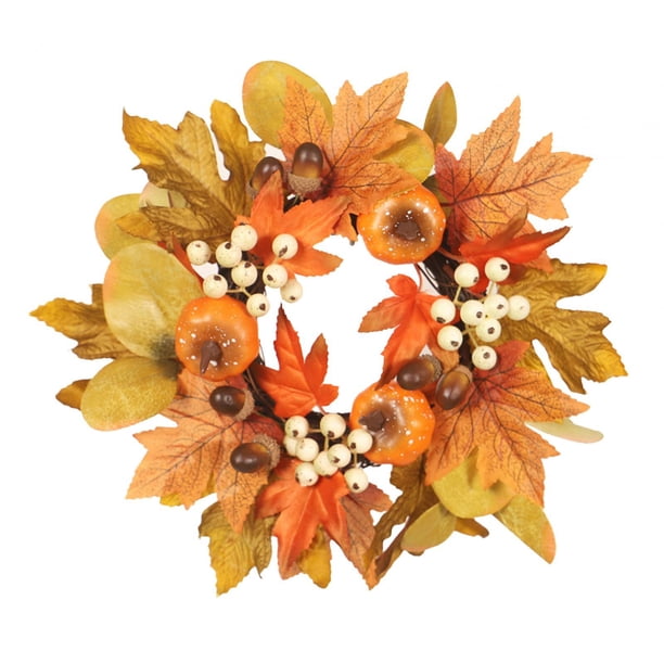 Mini coronas de velas de otoño, anillos, portavelas de Acción de Gracias, anillos de vela de otoño para decoración de mesa, cafetería y sala de estar