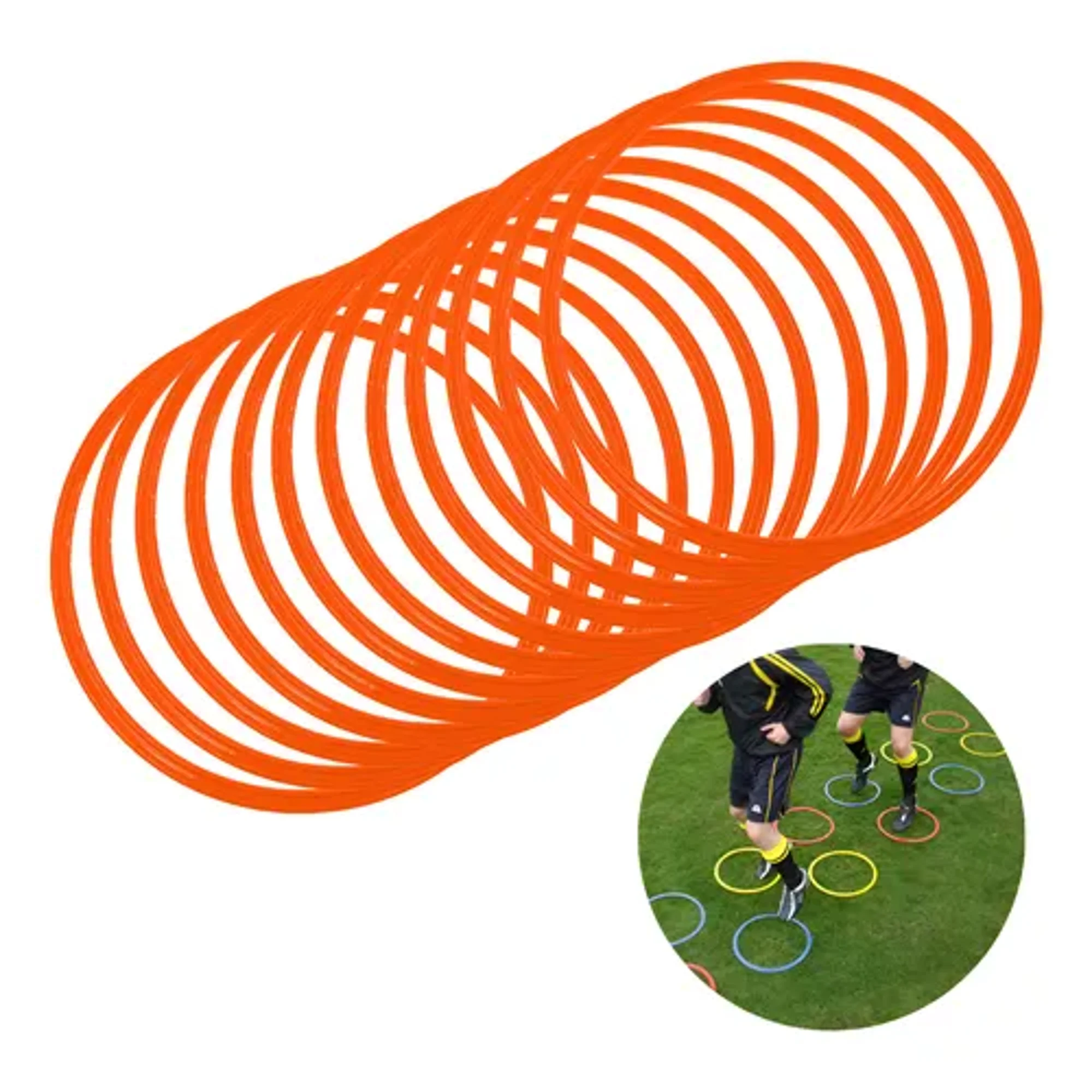 Linea Sport - Set X12 Aros De Agilidad 40cm Entrenamiento Deporte Futbol
