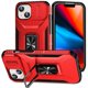 thumbnail image 1 of Funda Armada para iPhone 15 Plus con Tapa Deslizante y Soporte Magnético Giratorio Rojo, 1 of 5