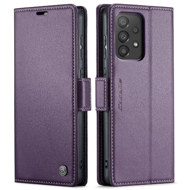 CaseMe tipo cartera Samsung Galaxy A33 5G con cierre magnético, RFID, tarjetero, soporte, carga inalámbrica