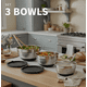 thumbnail image 3 of 3 Bowls Con Tapa Acero Inoxidable Antideslizante Simplit Negro, 3 of 9