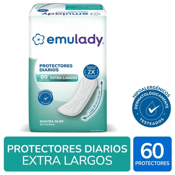 Protector diario extra largo 60un, 60 Un
