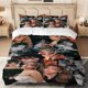 thumbnail image 1 of 3pcs Alivardo Multi-Style Collage Themed Printed Bedding Set, 1 of 1