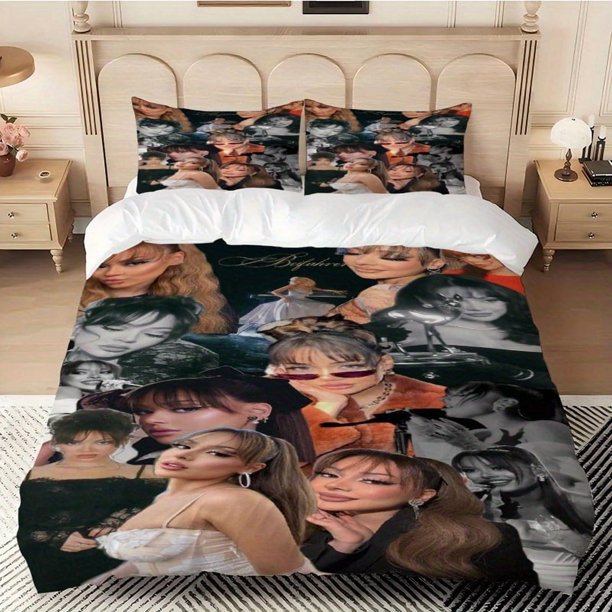 3pcs Alivardo Multi-Style Collage Themed Printed Bedding Set