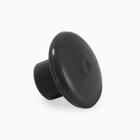 Perilla Circular Negra Plástica Bolsa 100 Unidades