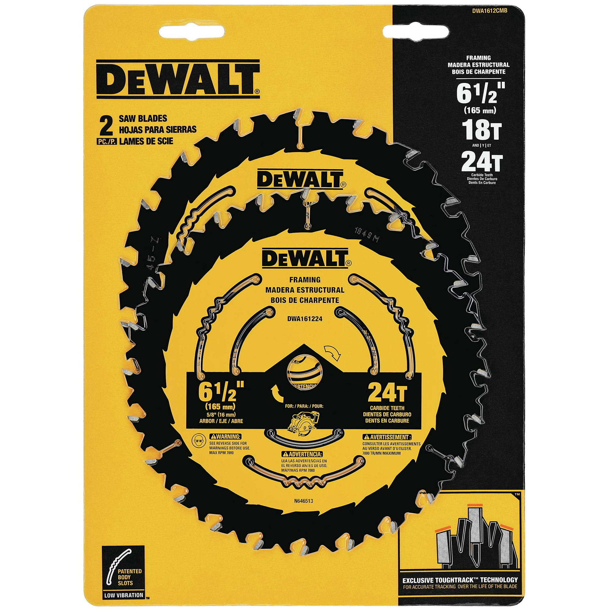 Hoja De Sierra Circular Dewalt Dwa161240 6-1/2 Pulgadas