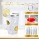 thumbnail image 3 of Vasos de plástico Vplus de 350 ml con borde plateado, 150 unidades, reutilizables, 3 of 7