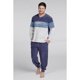 thumbnail image 1 of Pijama Largo Polar Azul Talla S, 1 of 4