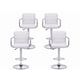 thumbnail image 5 of Pack 4 Sillas de Bar Ajustables Con Reposabrazos | Color Gris | Giratorias 360° | Base Cromada | Estilo Moderno, 5 of 10