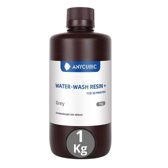 Resina 3D Lavable al Agua Gris para Impresoras 3D 1000g | Resinas