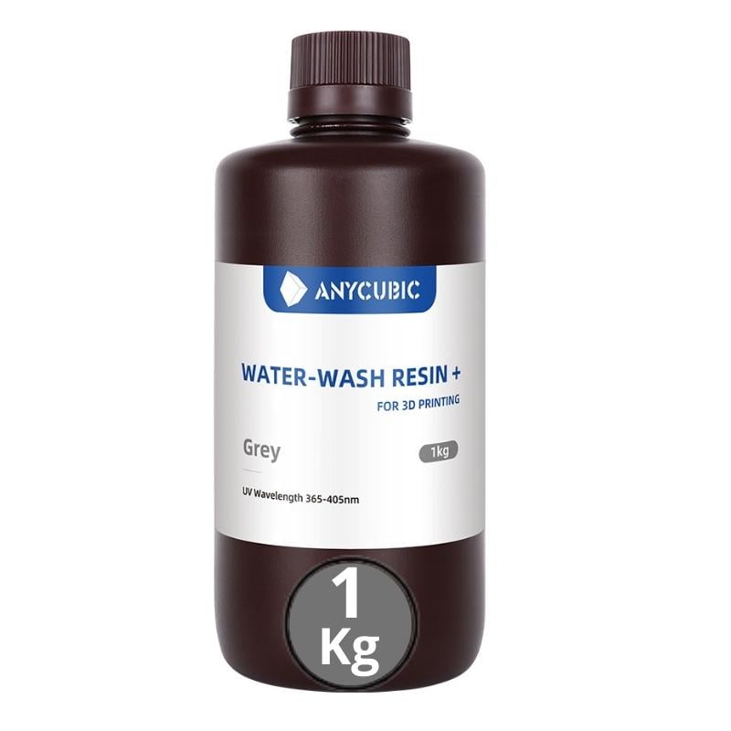 Anycubic - Resina 3d Lavable Al Agua Gris Para Impresoras 3d 1000g | Resinas