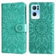 thumbnail image 3 of Funda tipo cartera FOXDOCK para OPPO Reno 7 Pro 5G , diseño girasol en relieve, cuero PU, cierre magnético, soporte y tarjetero, 3 of 5