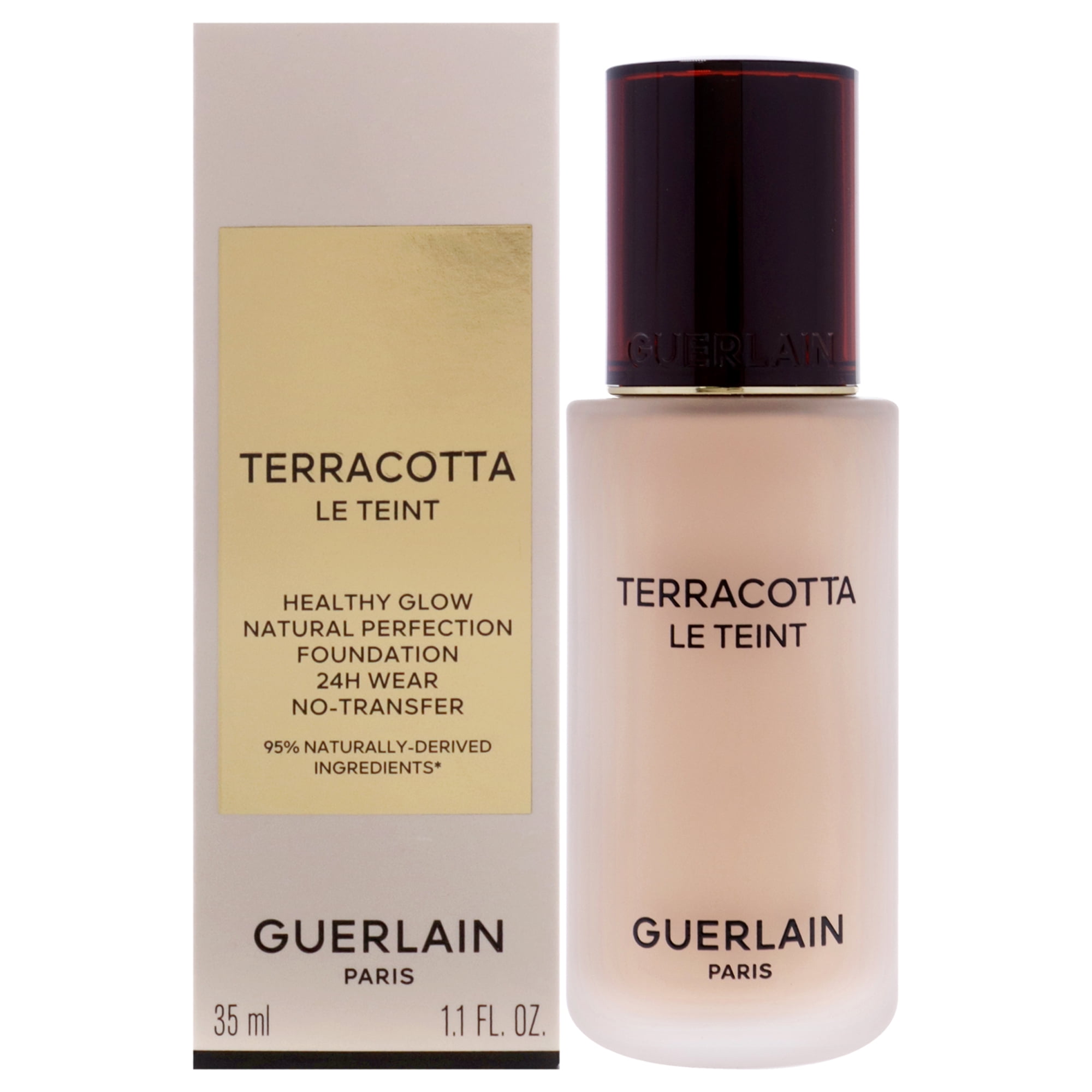 Guerlain - Base De Maquillaje Terracotta Le Teint 24h Wear Sin Transferencia - 2n Neutral De Para Mujeres - Base De 1,1 Oz
