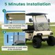 thumbnail image 5 of Parabrisas ECOTRIC para Club Car DS 91x74 cm, tintado y plegable, 5 of 9