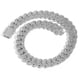 thumbnail image 1 of Cadena de Eslabones Cubanos de Miami Sólida y Gruesa para Hombre, Cadena Cubana para Hombre con Brillo de 20 Mm, Collar de Cadena de Eslabones Cubanos de Hip Hop Extra Brillante y Grande, 16-24, 1 of 7