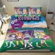 thumbnail image 1 of Chicas de Equestria Conjunto de sábanas temático, trío de piezas, cómodo y amigable con la piel, diseño único, regalo de decoración para el hogar para familiares, amigos y fans,140cm *210cm, 1 of 6