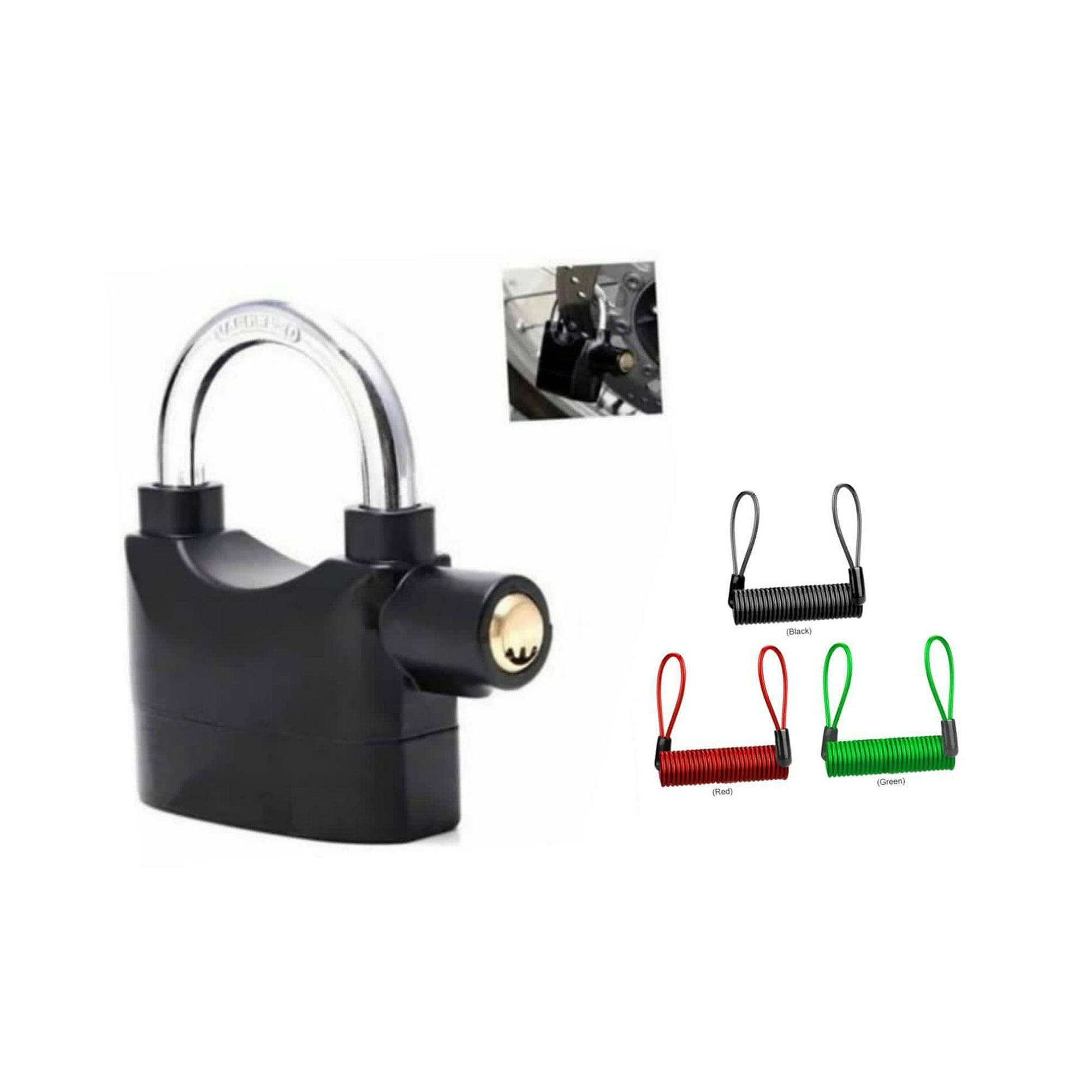 Mundo Accesorios - Candado Alarma Para Motos Bicimotos Scooters