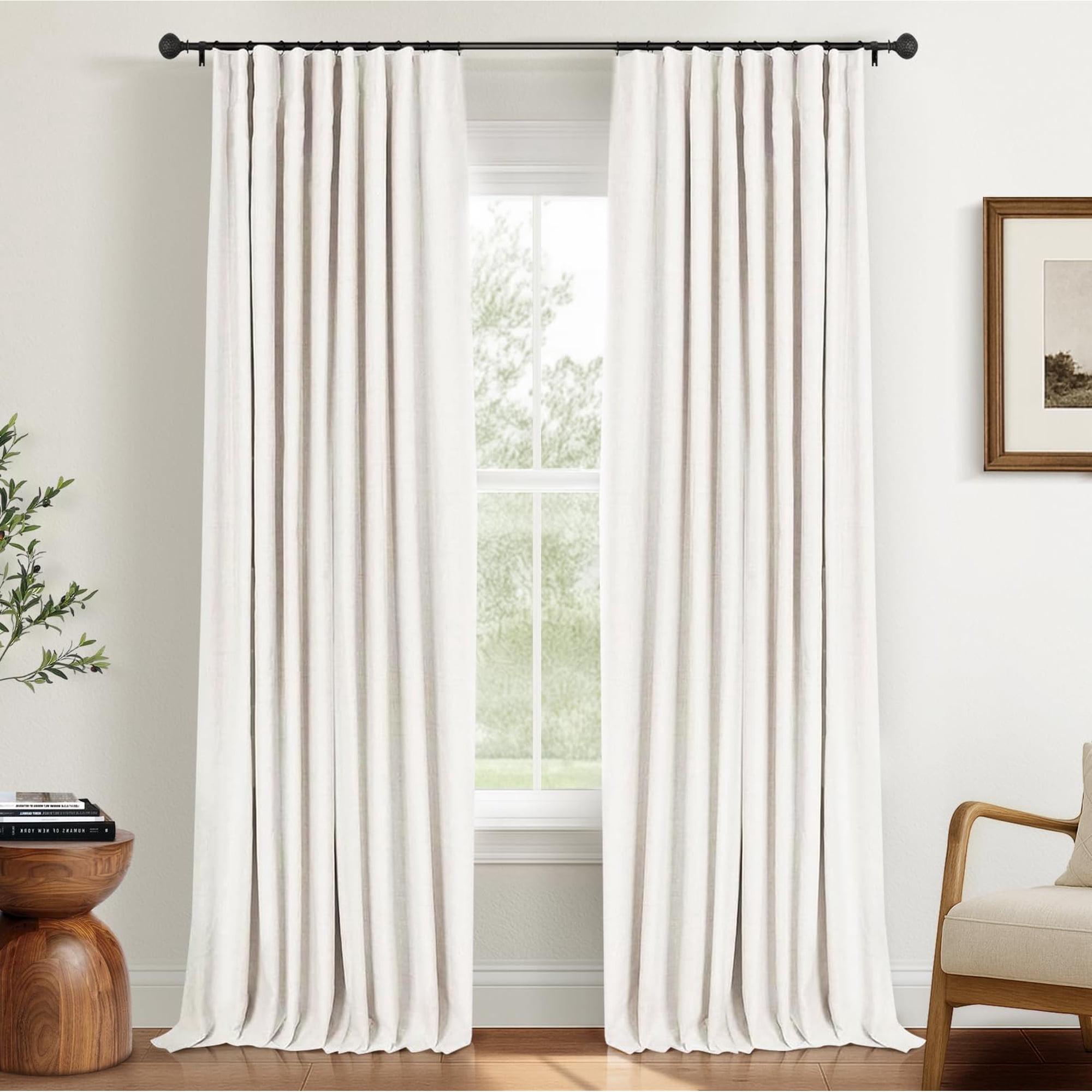 Cortinas Opacas Inovaday, 100% Opacas, 240 X 245 Cm, Color Beige