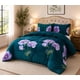 thumbnail image 2 of Cubrecama de Invierno Plush con Chiporro King Color Verde Floral RS1044, 2 of 3