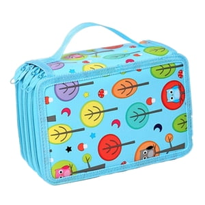 Bothyi - Estuche Porta Lápices De Colores Con 72 Ranuras Útiles Escolares Azul Claro