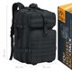 thumbnail image 2 of Mochila Táctica Militar Outdoor 45 Lts Impermeable, 2 of 9