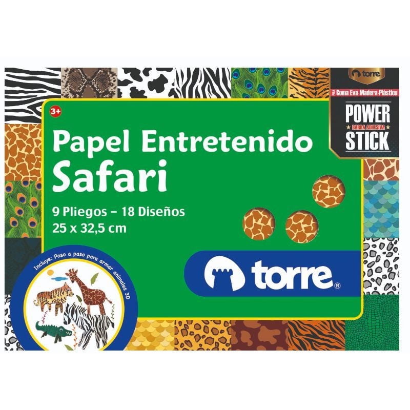 Torre - Bolson Papel Entretenido Animales
