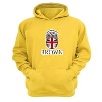 Genérico - Polerón Canguro Brown Amarillo Talla Xs Unisex