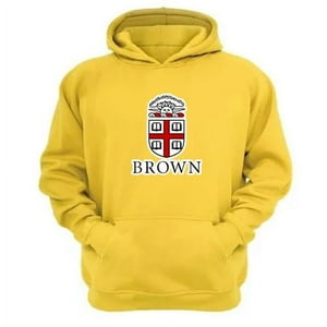 Genérico - Poleron Canguro Brown Amarillo Talla L Unisex