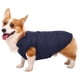 thumbnail image 4 of Chaqueta de invierno cortavientos para perros, abrigo cálido para perros, ropa para mascotas para clima frío con forro polar para perros pequeños, medianos y grandes, azul marino, 4 of 5