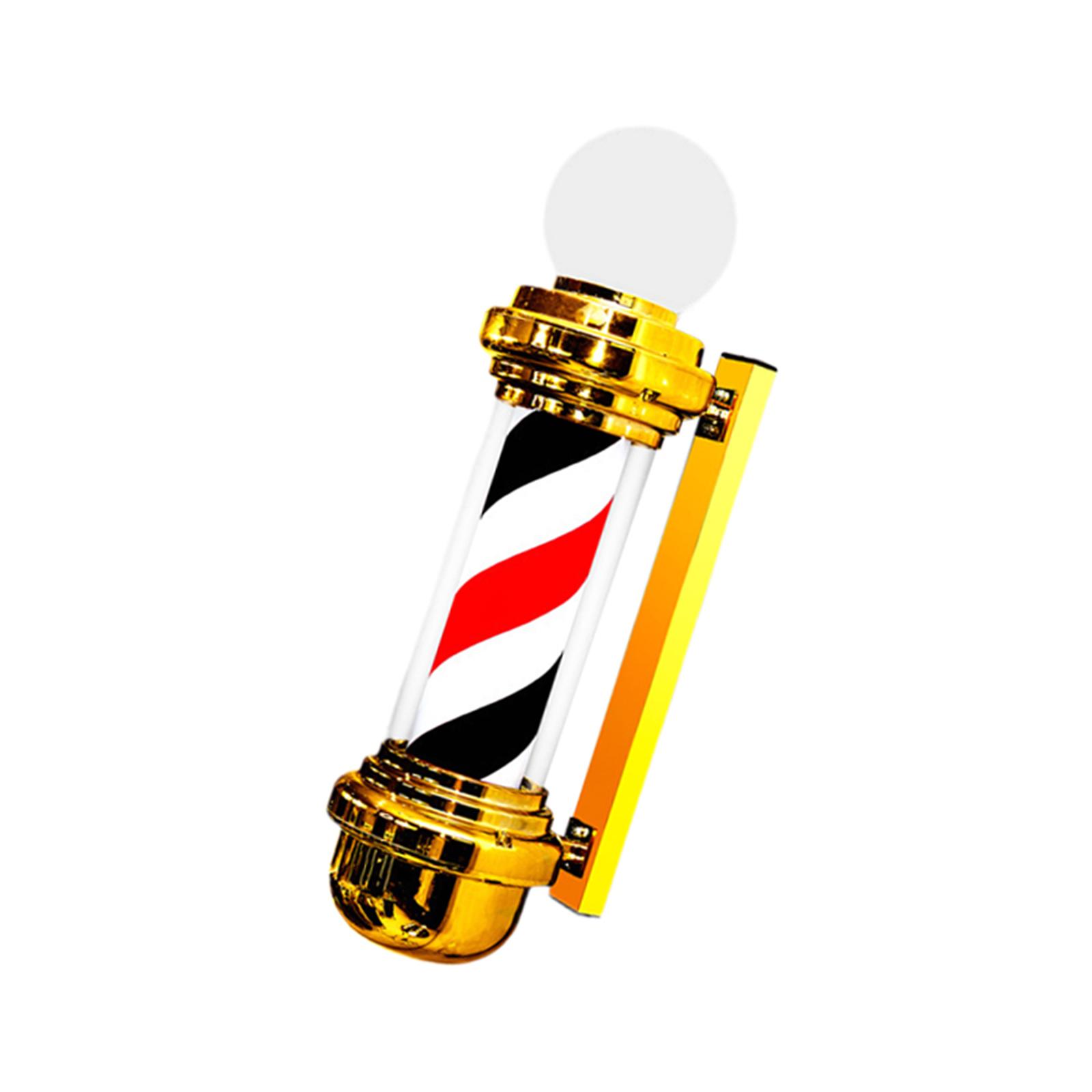 Magideal - Luz De Poste De Barbero De 23,6 Pulgadas, Señal Abierta De Barbería, Luz De Rayas Giratorias De Diseño Retro, Luz De Señal Abierta De Salón Para Salón Rojo Negro Blanco